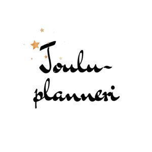 ladattavan pdf jouluplannerin etusivu